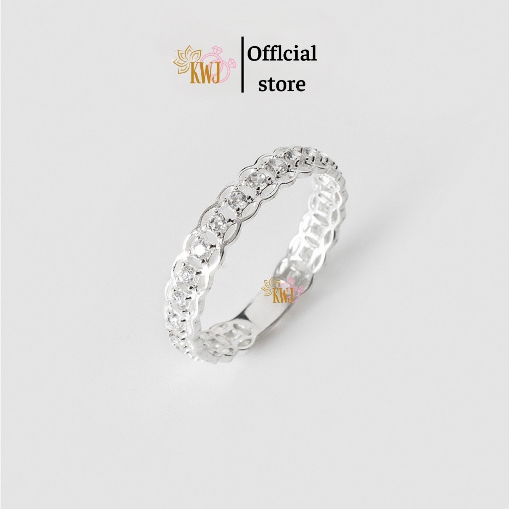 Nhẫn nữ bạc ta, nhẫn kim t iền đá răm