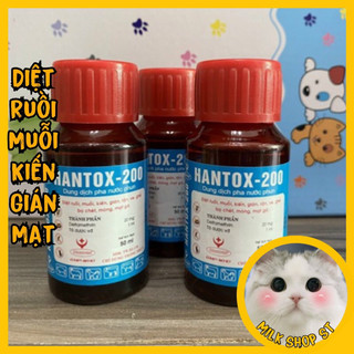 Hantox 200 diệt ruồi, muỗi, kiến, gián, bọ mạt,bọ chét,gián,ve ghẻ