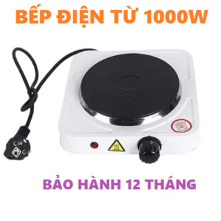 Bếp Điện Mini 1000W Không Kén Nồi [Freeship], Bếp Điện Mini Pha Cafe, Trà, Nấu Nước, Hơ Lá Trầu - BẢO HÀNH 1 ĐỔI 1