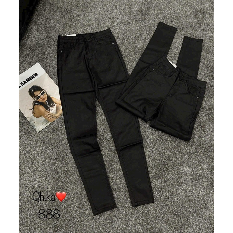 QUẦN SKINNY DA DÀI TRƠN DÁNG ÔM SANG CHẢNH HÀNG QCL1 MS19278