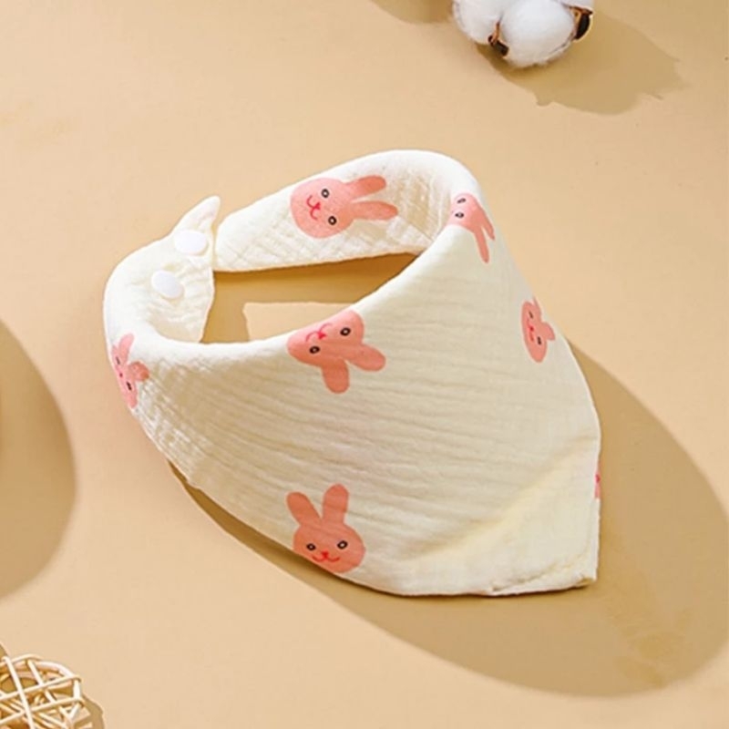 Khăn Yếm Xô Tam Giác Muslin Mềm Mại Cho Bé Sơ Sinh