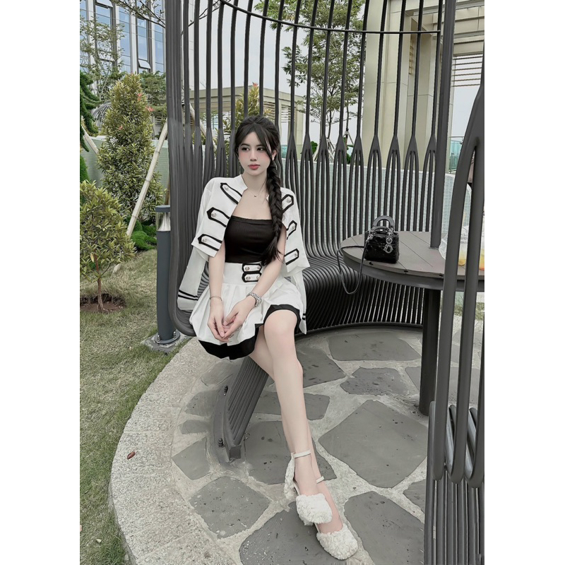 Sét 3 Chi Tiết Áo Váy Kèm Áo Trong_Hàng Đẹp _ Gía Rẻ