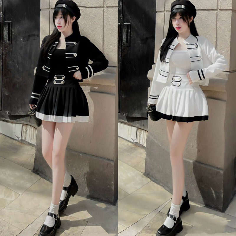 Sét 3 Chi Tiết Áo Váy Kèm Áo Trong_Hàng Đẹp _ Gía Rẻ