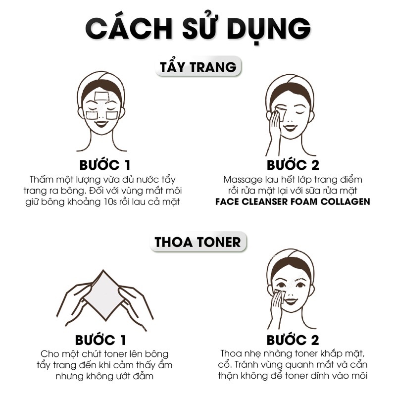 Bông tẩy trang Lameila 222 miếng