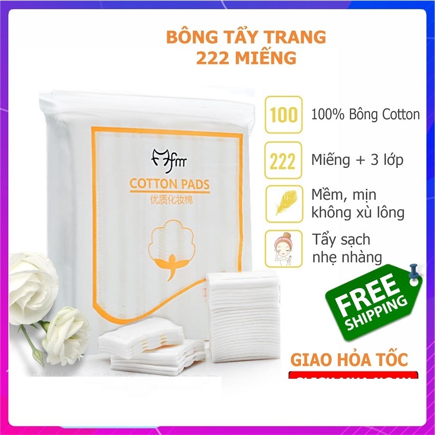 Bông tẩy trang Lameila 222 miếng