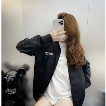 Áo Khoác Bomber 2 Lớp Balenciaga Nam Nữ Siêu Hot - Khoác Gió Chất Dù Dày Dặn Form Dáng Boy Phố Cực Hottrend 2023