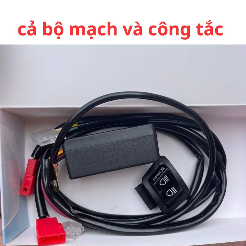 Mạch tắt đèn sh mode tặng kèm công tắc passing lắp đặt như zin.