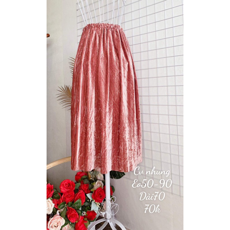 Chân váy Nhung len dạ bigsize