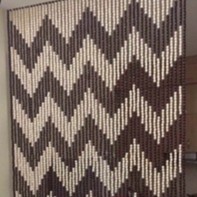 Mành hạt gỗ che ban thờ gỗ bồ đề hình sóng R 80cm,1m,12m x cao 2m ,Rèm hạt gỗ treo cửa phòng của đi