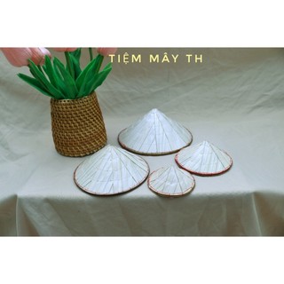Nón lá mini tiệm mây th trang trí, nón mini decor