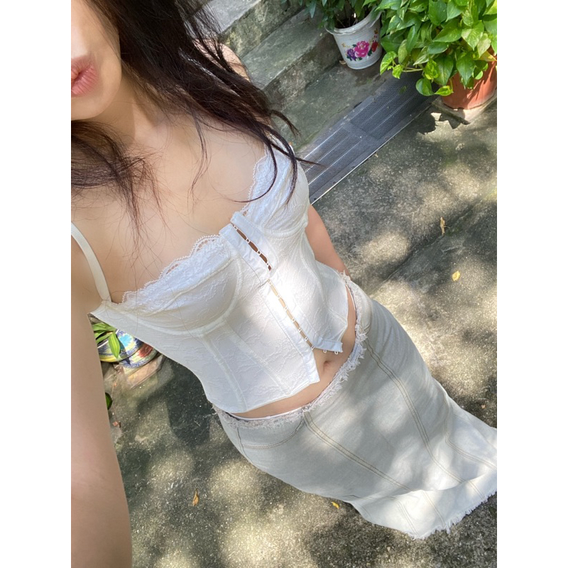 Áo corset ren FLOWERS CORSET