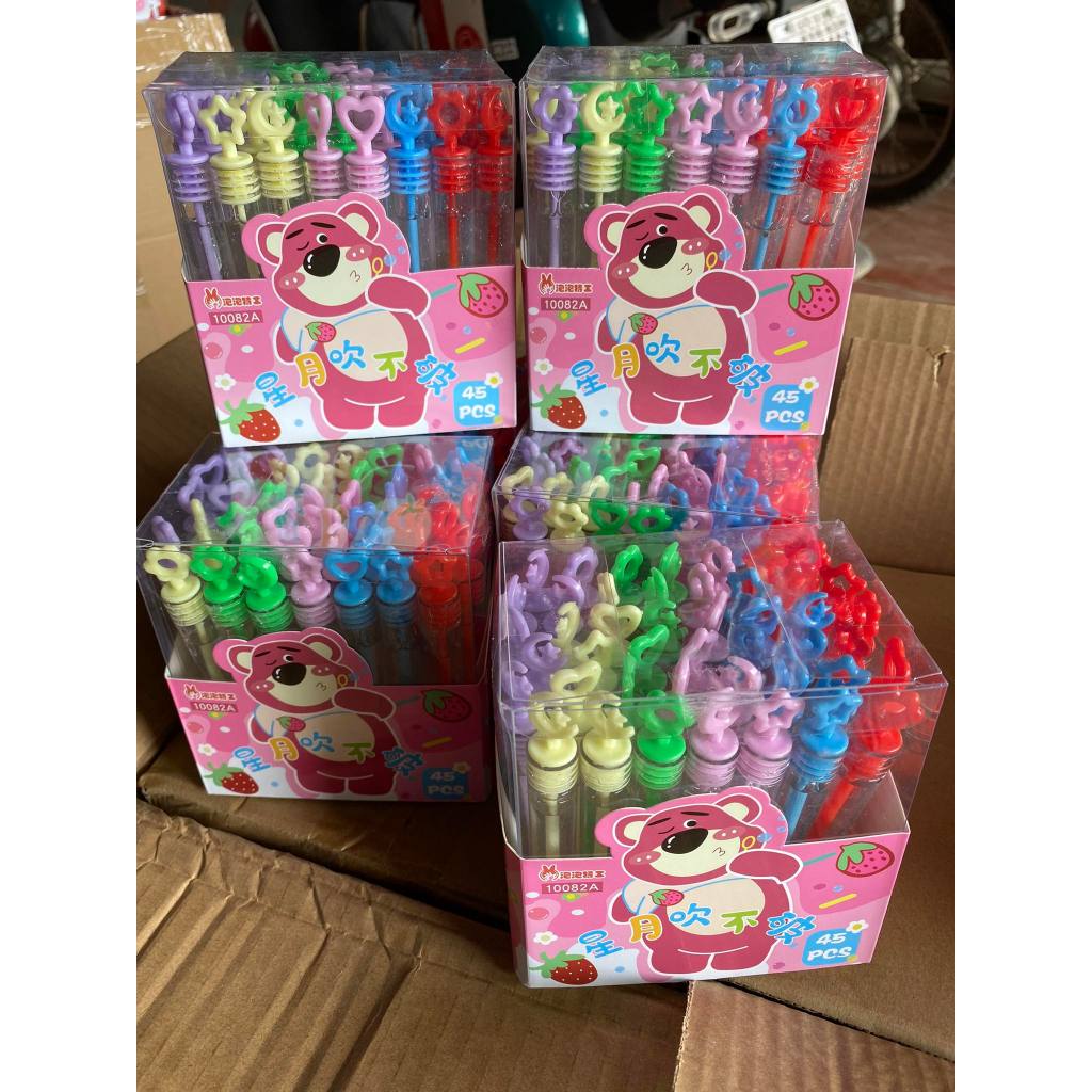 ĐỒ CHƠI THỔI BONG BÓNG,HỘP 48 LỌ KEO SẴN THỔI BONG BÓNG XÀ PHÒNG ĐÁNG YÊU GIÁ SỈ