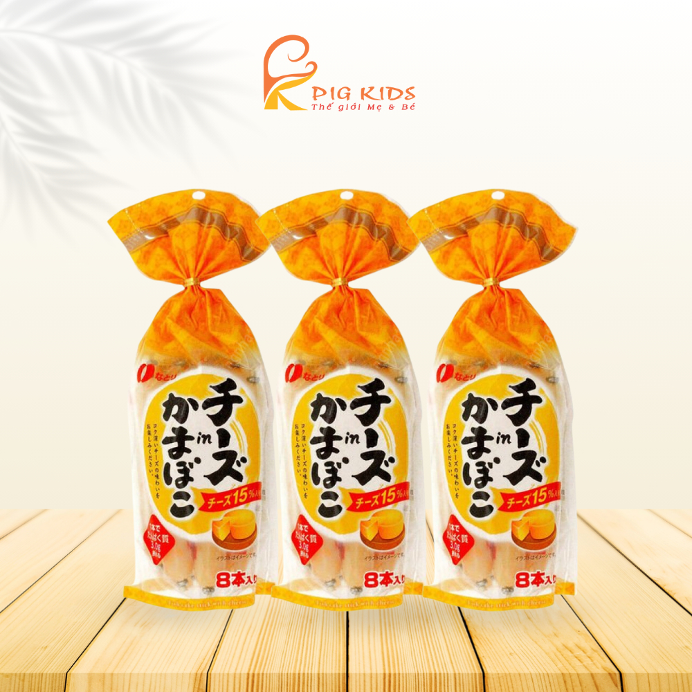 Xúc Xích Phô Mai Cá Tuyết Natori Nhật Bản Cho Bé 12m+