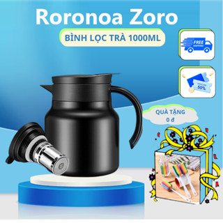 Ấm Trà, Bình Pha Trà Giữ Nhiệt Dung Tích 1000ML Chất Liệu INOX  Có Lưới Lọc Kết Hợp Tay Cầm Tròn Tiện Lợi