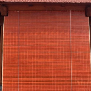 Mành sáo trúc che nắng  R1m x cao(1,5m/2m/2,5m/3m),Rèm trúc che mưa ,Màn sáo treo cửa sổ có dây kéo