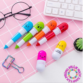 Bút bi hình viên thuốc,bút cute_bút bi mực xanh