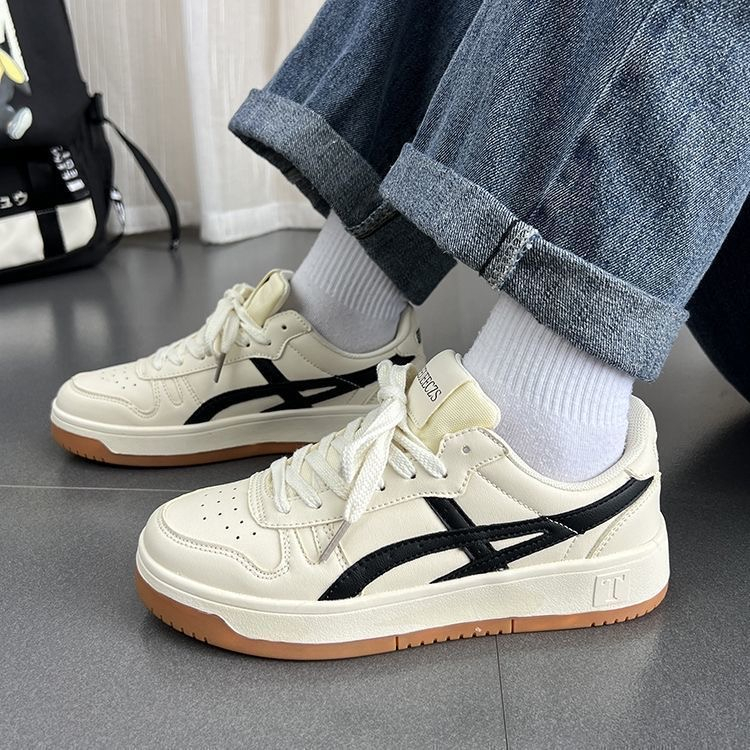 Giày Asics Banr Trung MZ Đen Xám Mẫu Mới Thể Thao Sneaker Nam Nữ mũi tròn