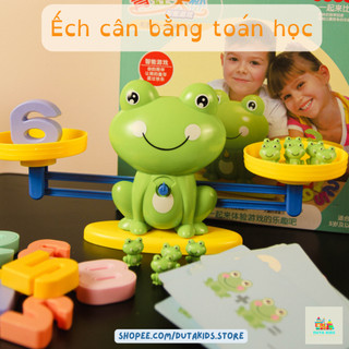 Đồ chơi thông minh, đồ chơi montessori dutakids cân chú ếch xanh cân bằng toán học