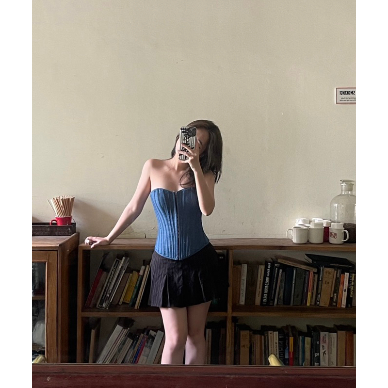 Áo ống Corset DARK BLUE CORSET