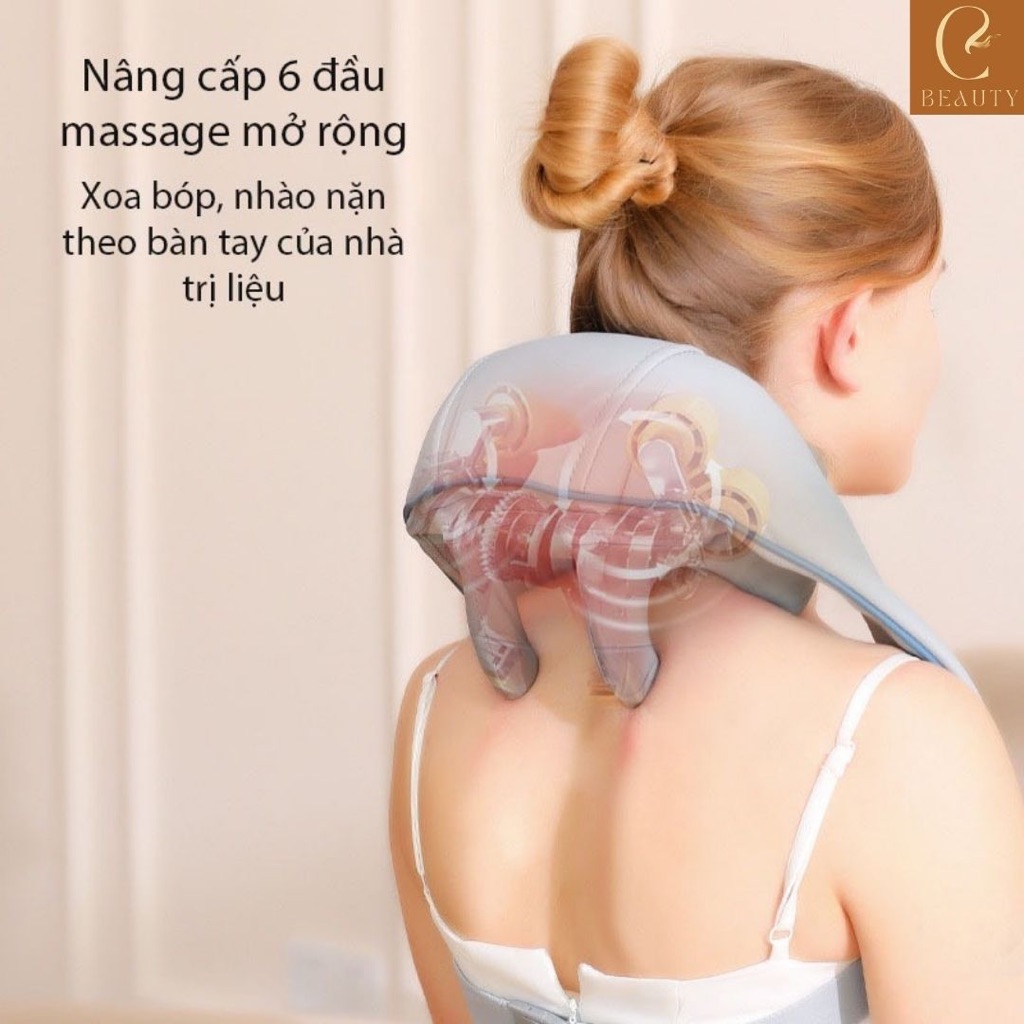 Máy massage PJ5, đai massage cao cấp, máy mát xa đa năng dành cho dân văn phòng đau mỏi cổ vai gáy