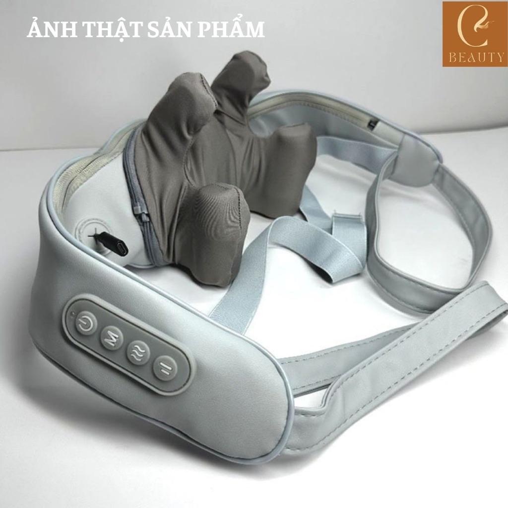 Máy massage PJ5, đai massage cao cấp, máy mát xa đa năng dành cho dân văn phòng đau mỏi cổ vai gáy