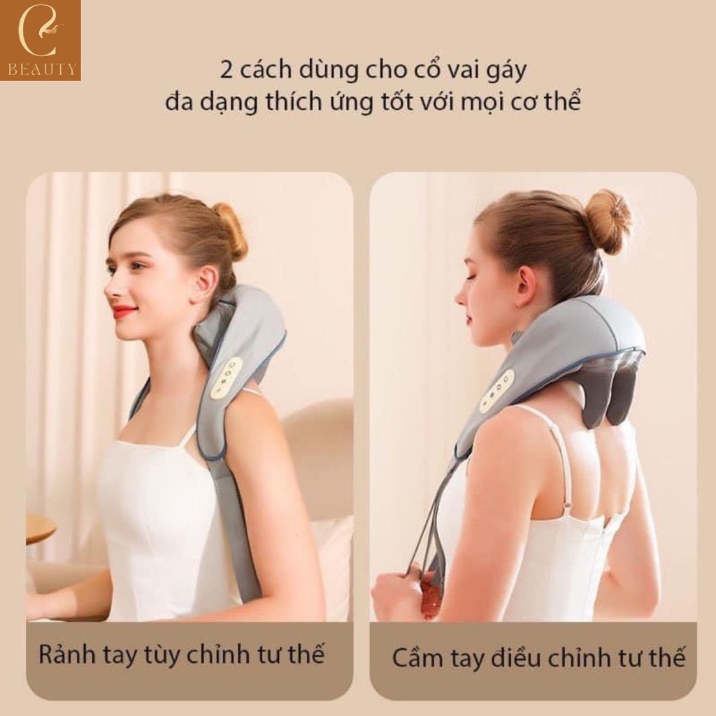 Máy massage PJ5, đai massage cao cấp, máy mát xa đa năng dành cho dân văn phòng đau mỏi cổ vai gáy