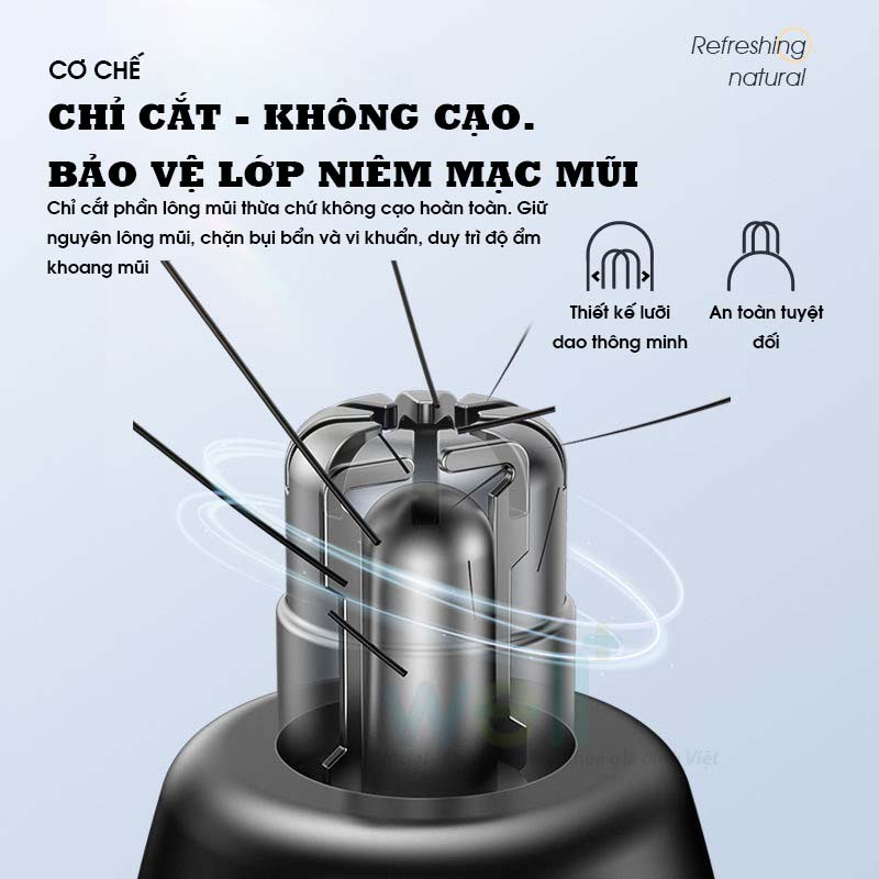 Máy Cắt Lông Mũi , Tỉa Lông Mày , Chân Tóc BEETECH Tốc Độ Mạnh 6000 Vòng/Phút