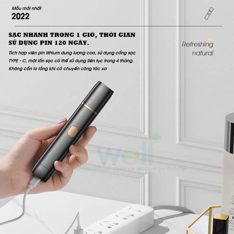 Máy Cắt Lông Mũi , Tỉa Lông Mày , Chân Tóc BEETECH Tốc Độ Mạnh 6000 Vòng/Phút