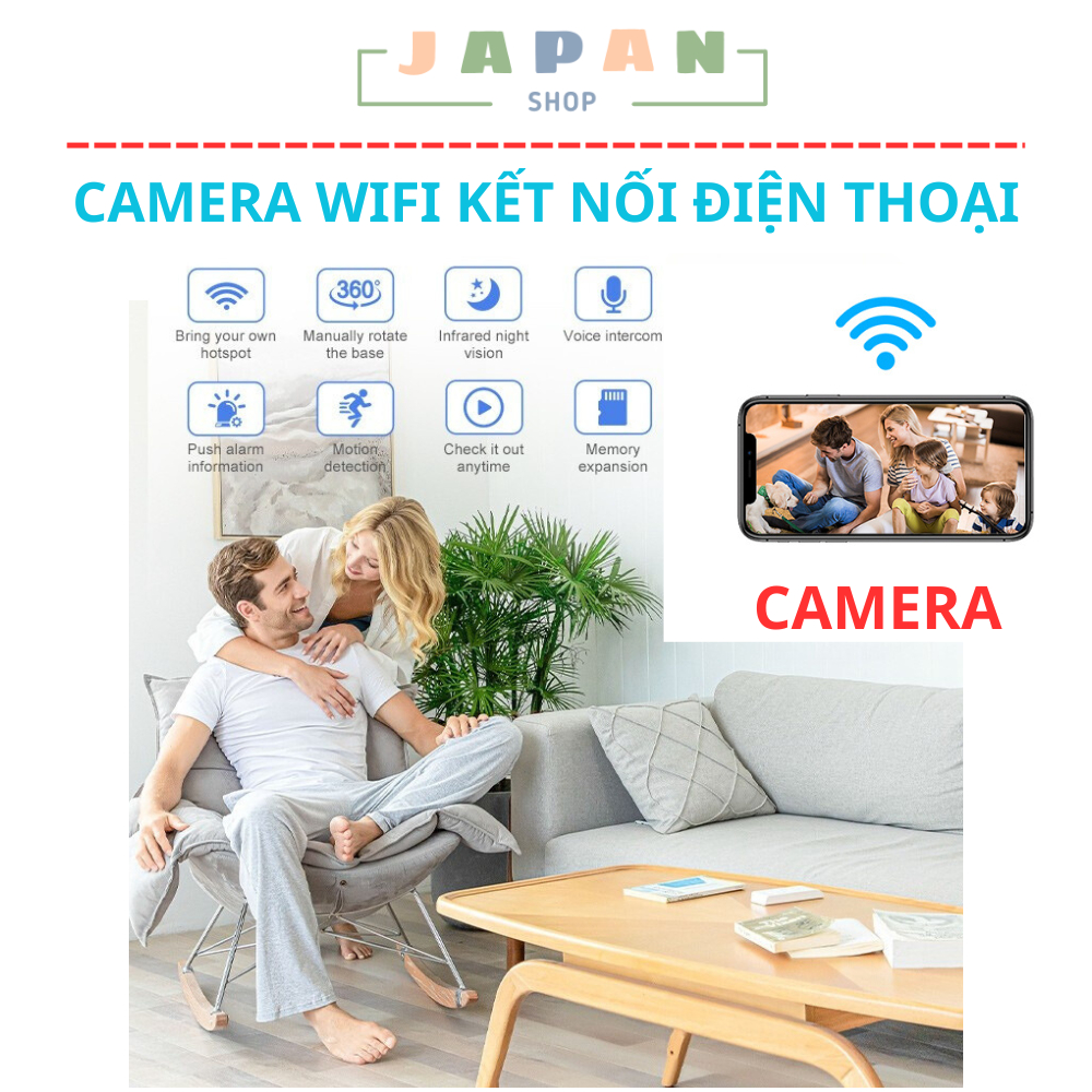 Camera dạng củ sạc điện thoại,Camera mini chất lượng video 1080HD sắc nét dễ sử dụng có wifi kết nối qua điện thoại full
