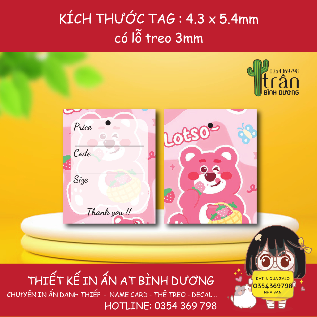 500 TAG GIẤY IN HÌNH LOTSO - tranbd