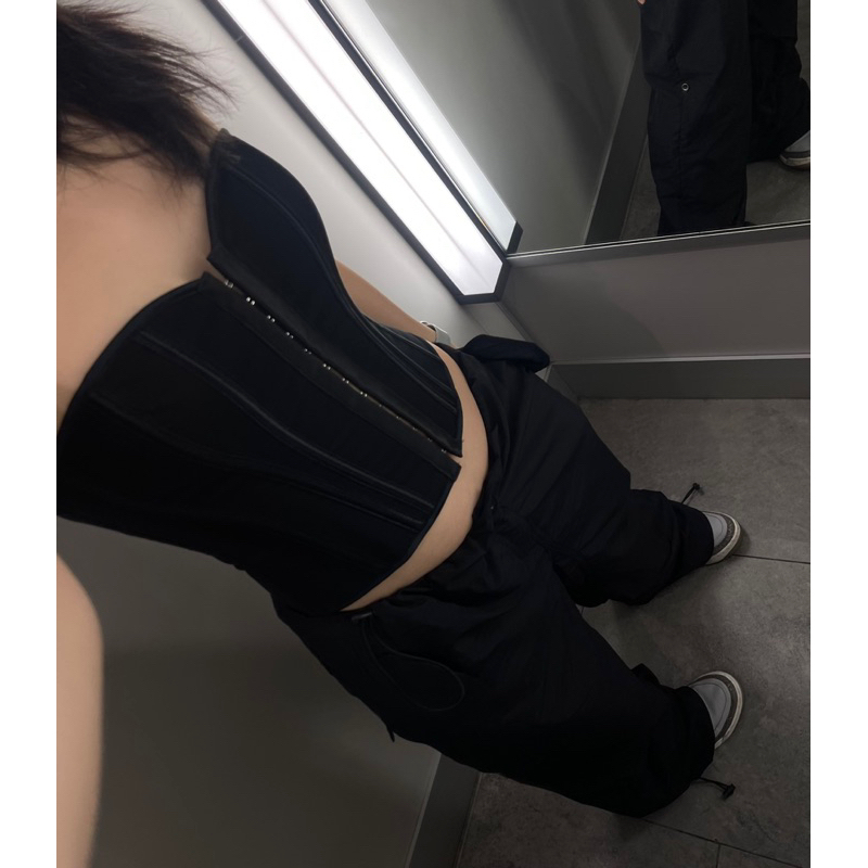 Áo ống corset BLACK SHELL CORSET