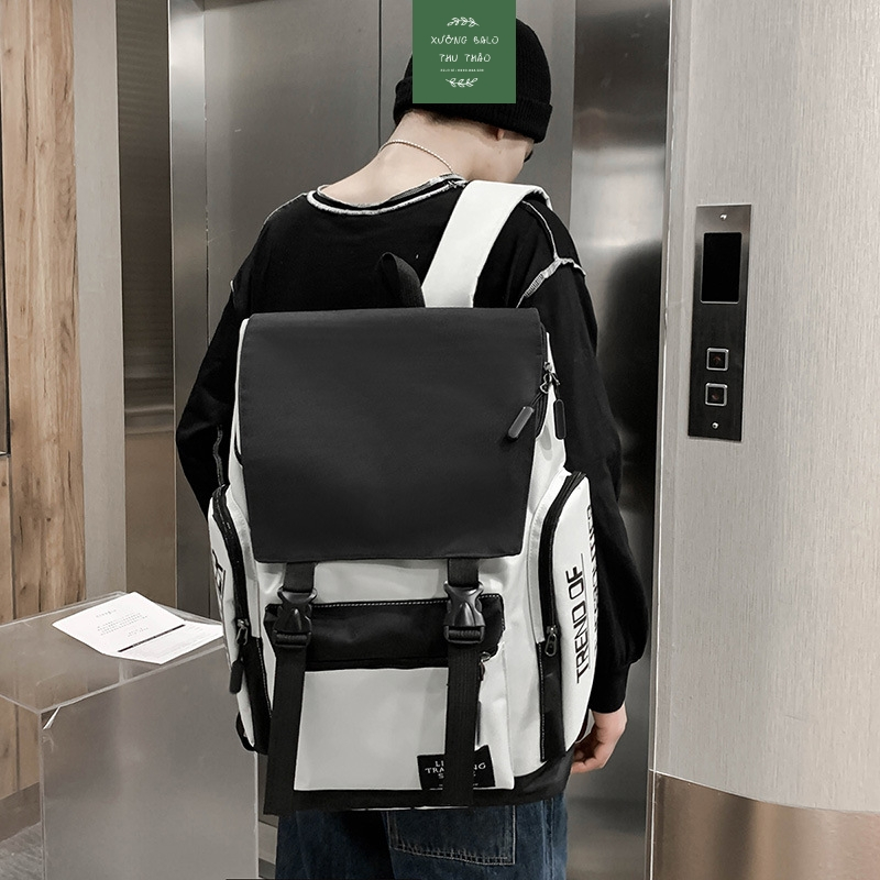 Balo, balo Nam, balo thời trang fom rộng nắp gập Nx _xuongbalothuthao