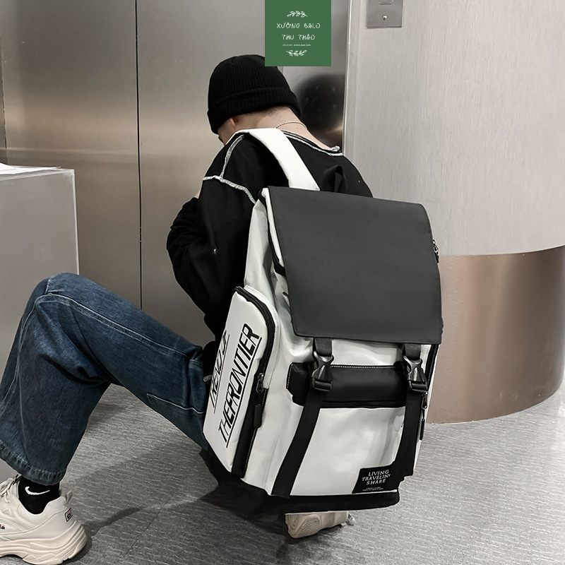 Balo, balo Nam, balo thời trang fom rộng nắp gập Nx _xuongbalothuthao