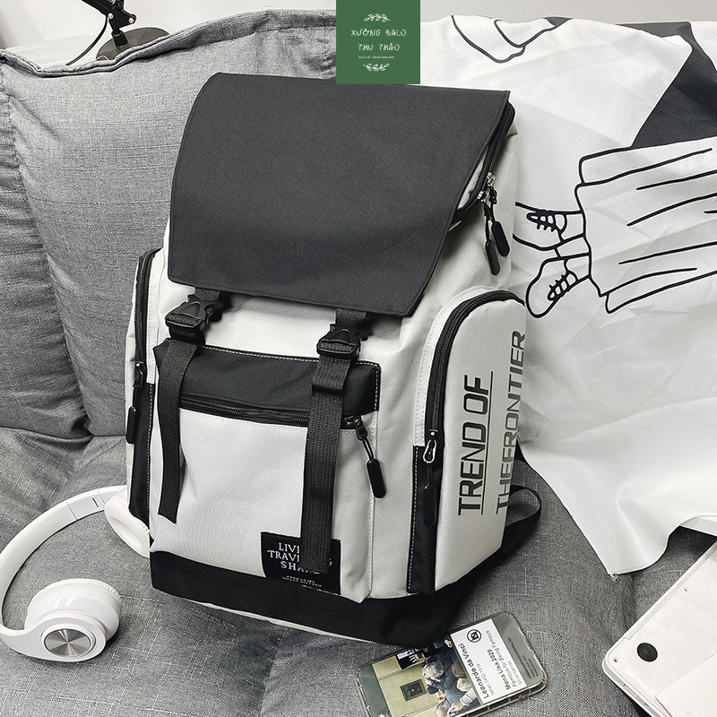 Balo, balo Nam, balo thời trang fom rộng nắp gập Nx _xuongbalothuthao