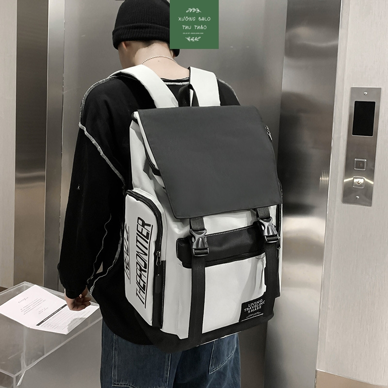 Balo, balo Nam, balo thời trang fom rộng nắp gập Nx _xuongbalothuthao