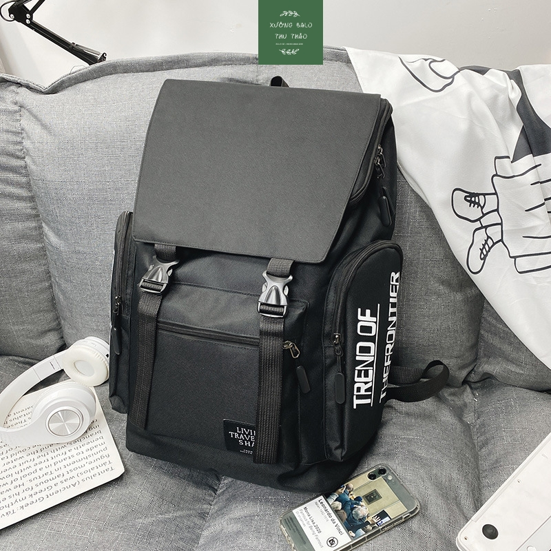 Balo, balo Nam, balo thời trang fom rộng nắp gập Nx _xuongbalothuthao