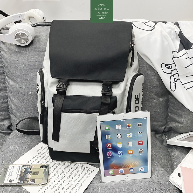 Balo, balo Nam, balo thời trang fom rộng nắp gập Nx _xuongbalothuthao