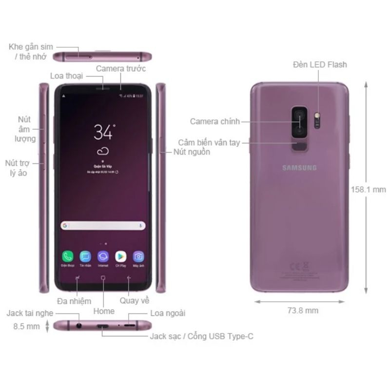 Điện thoại sam sung s9 plus