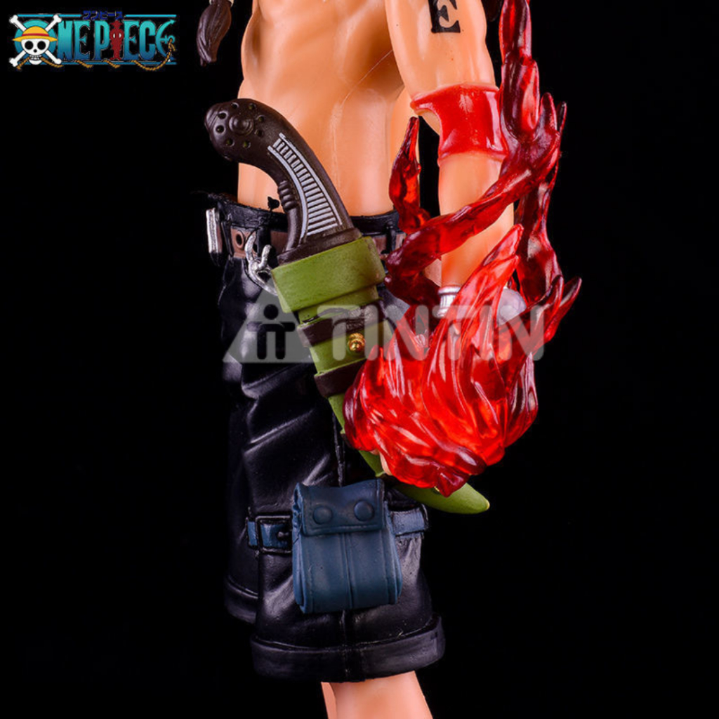 Mô hình Gol D. Ace Trong BST One Piece Decor Phòng, Decor Oto – Kích Thước 26cm