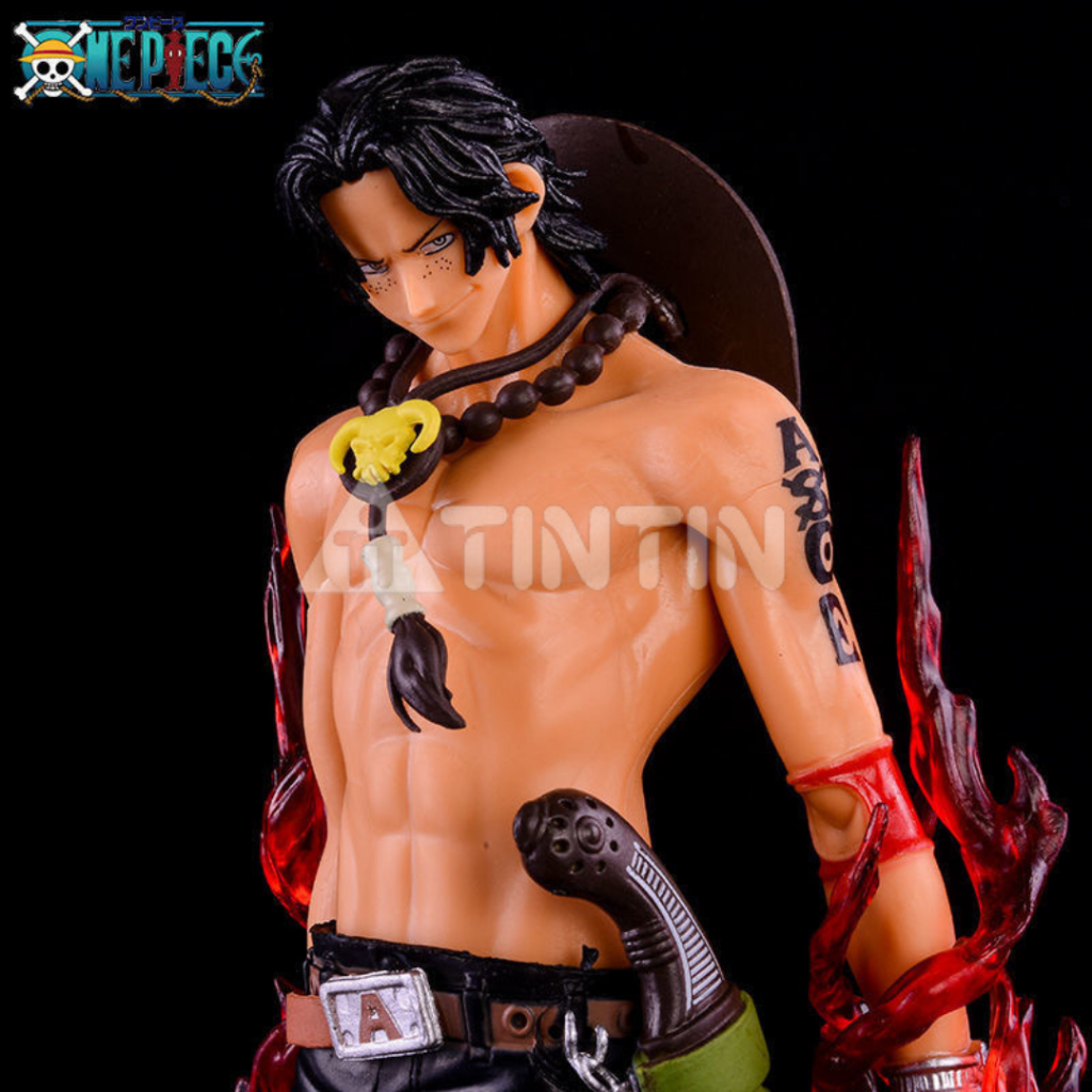 Mô hình Gol D. Ace Trong BST One Piece Decor Phòng, Decor Oto – Kích Thước 26cm