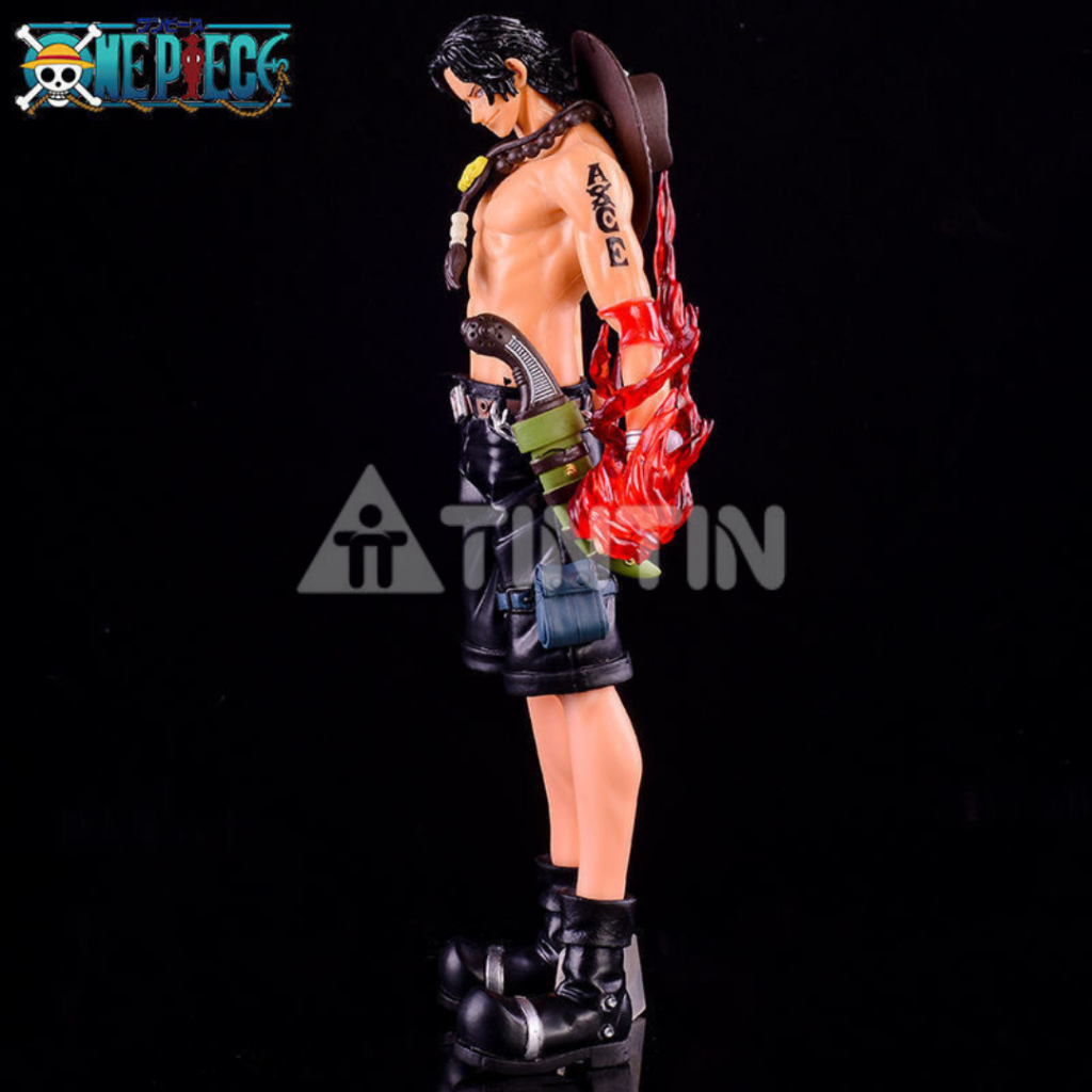 Mô hình Gol D. Ace Trong BST One Piece Decor Phòng, Decor Oto – Kích Thước 26cm