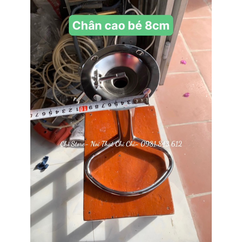 Chân Ghế Make Xoay Cao 60/80cm Thay Thế Chân Cũ, Bát Ghế Make Có Để Chân