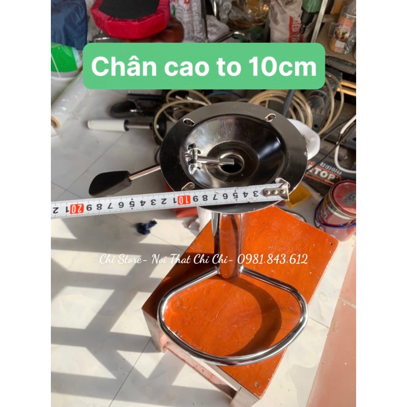 Chân Ghế Make Xoay Cao 60/80cm Thay Thế Chân Cũ, Bát Ghế Make Có Để Chân