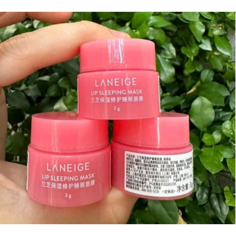 Mặt nạ ngủ ủ môi Laneige Lip Sleeping Mask Berry 3g. Giúp đôi môi mịn màng và mềm mại