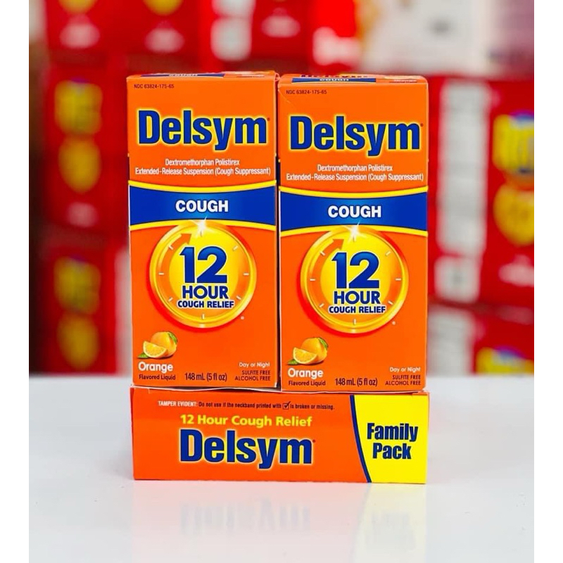 Siro Delsym 12Hour Cough Relief Day or Night 296ml của Mỹ