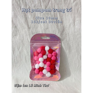 Hạt pompom trang trí giáng sinh 10mm/20mm
