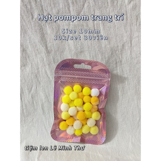 Hạt pompom trang trí giáng sinh 10mm/20mm