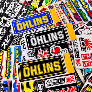Tem Sticker Logo Ohlins Dán Trang Trí Xe Máy