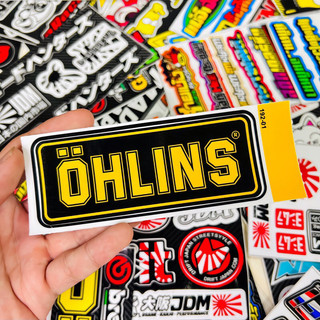 Tem Sticker Logo Ohlins Dán Trang Trí Xe Máy