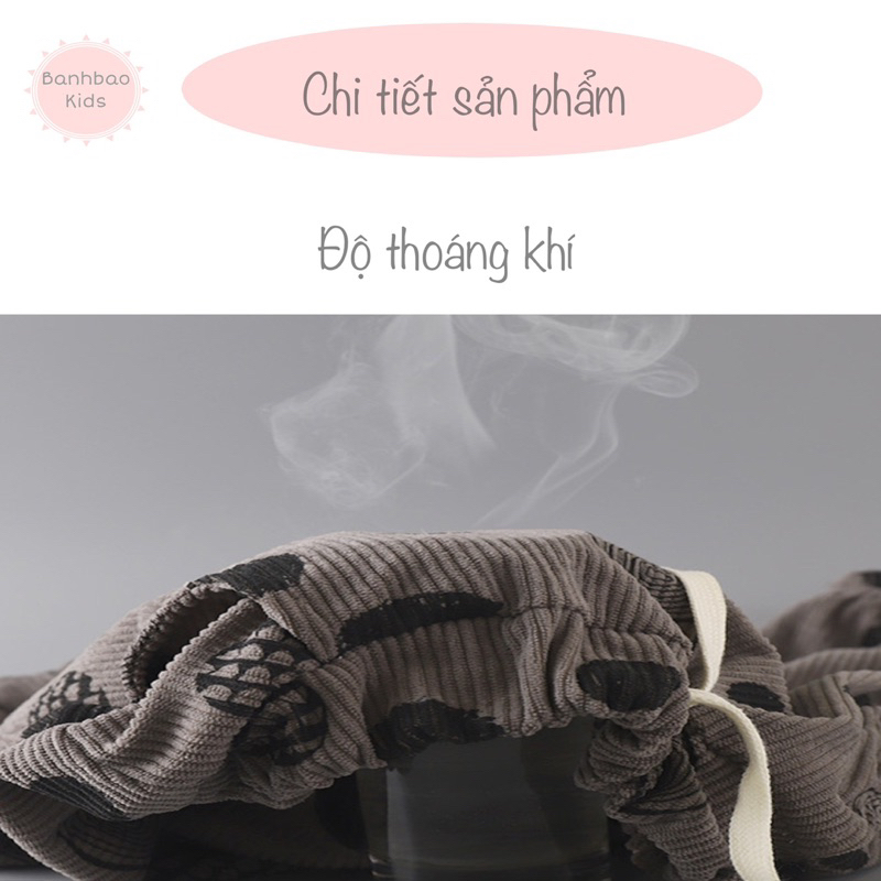 Quần dài thu đông cho bé trai bé gái phong cách Hàn Quốc đáng yêu, hàng QC cao cấp